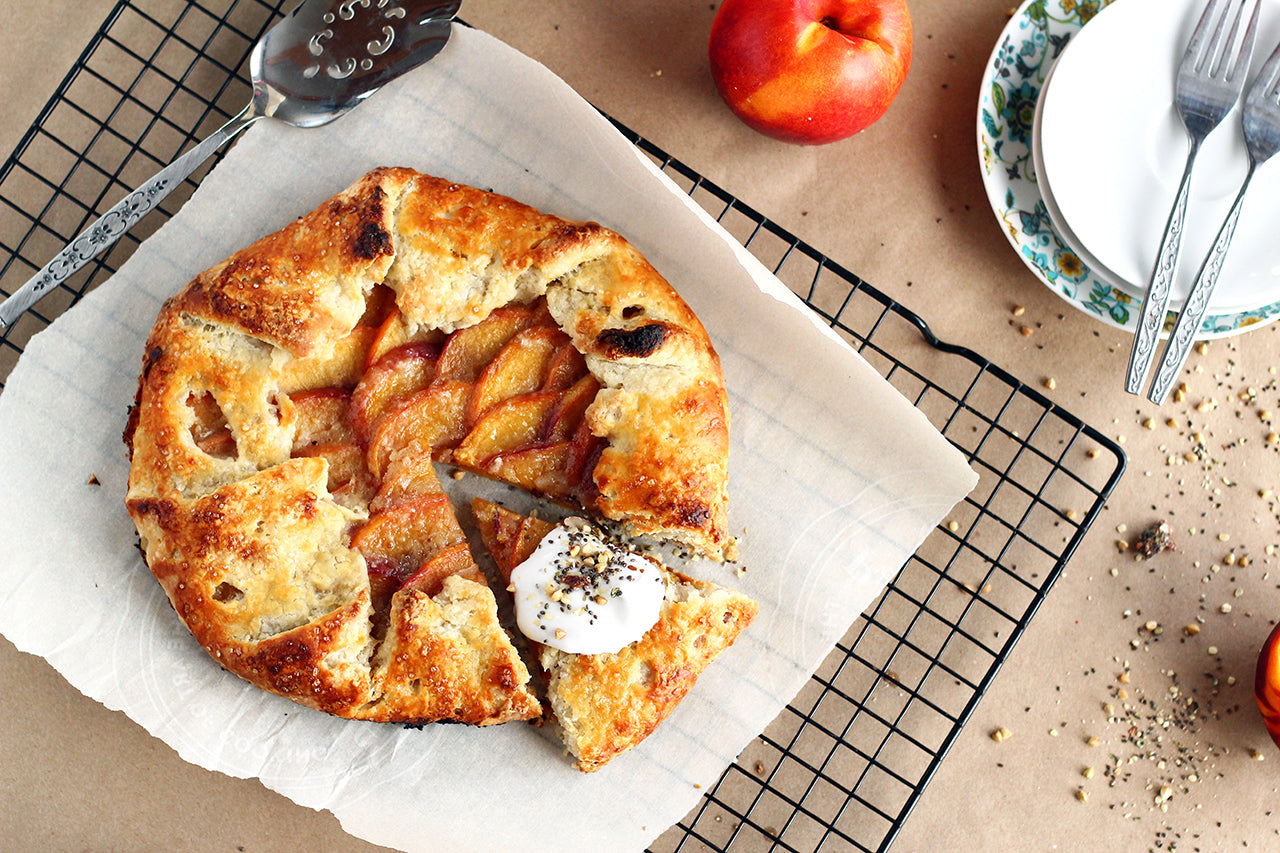 Peach Galette - Making it is easier than pie!