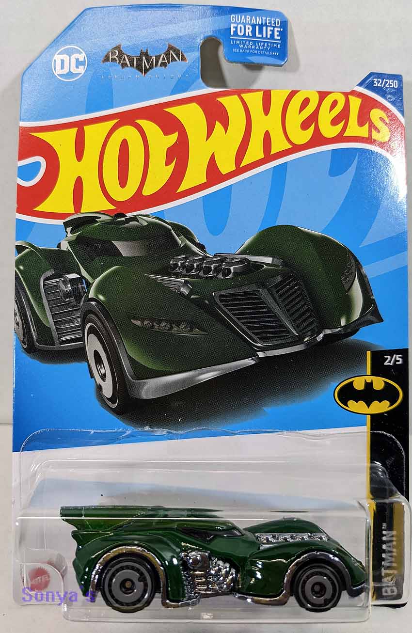 Hot Wheels Batman: Green Arkham Asylum Batmobile 2022 – Sonya's Diecast