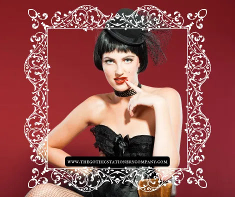 What Is Goth Subculture? Burlesque Goth On Red Background