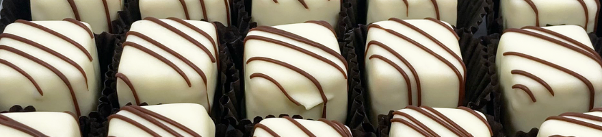 Dilettante White Chocolate Praline Hand-Dipped Truffles