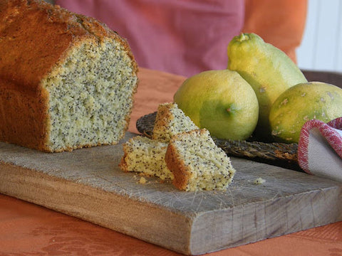 Lemon poppy seed bread loaf