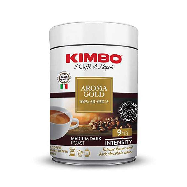 Kimbo Antica Tradizione Ground Coffee - Blended And Roasted In Italy -  Extra Dark Roast With A Neapolitan Tradition Of Mellow Flavor - 8.8 Oz Brick