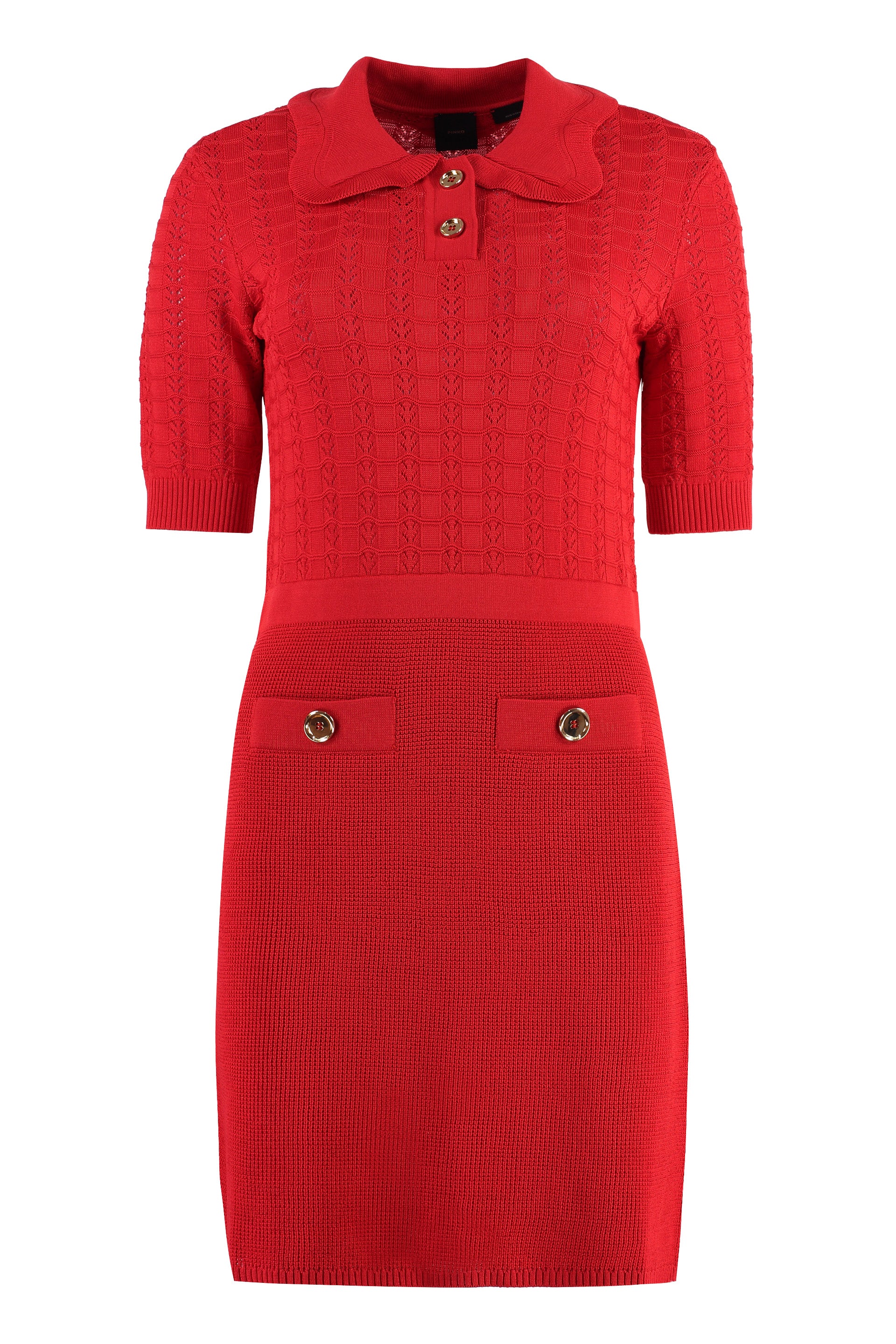 Pinko - Equiseto knitted dress red - The Corner