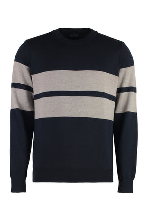 virgin wool crew-neck sweater-0