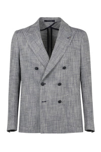 Linen blend blazer