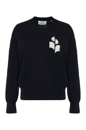 Marisans Wool-cotton blend crew-neck sweater-0