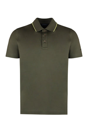 Short sleeve cotton polo shirt-0