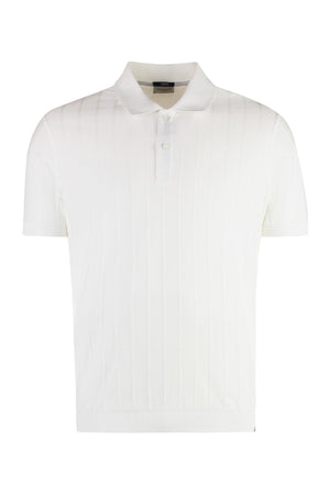 Short sleeve cotton polo shirt-0