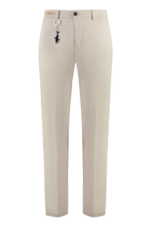 Stretch cotton trousers-0