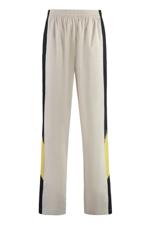 Cotton blend trousers-0