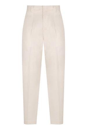 Cotton twill chino trousers-0