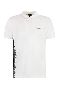 Short sleeve cotton pique polo shirt