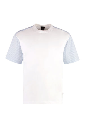 Cotton crew-neck T-shirt-0