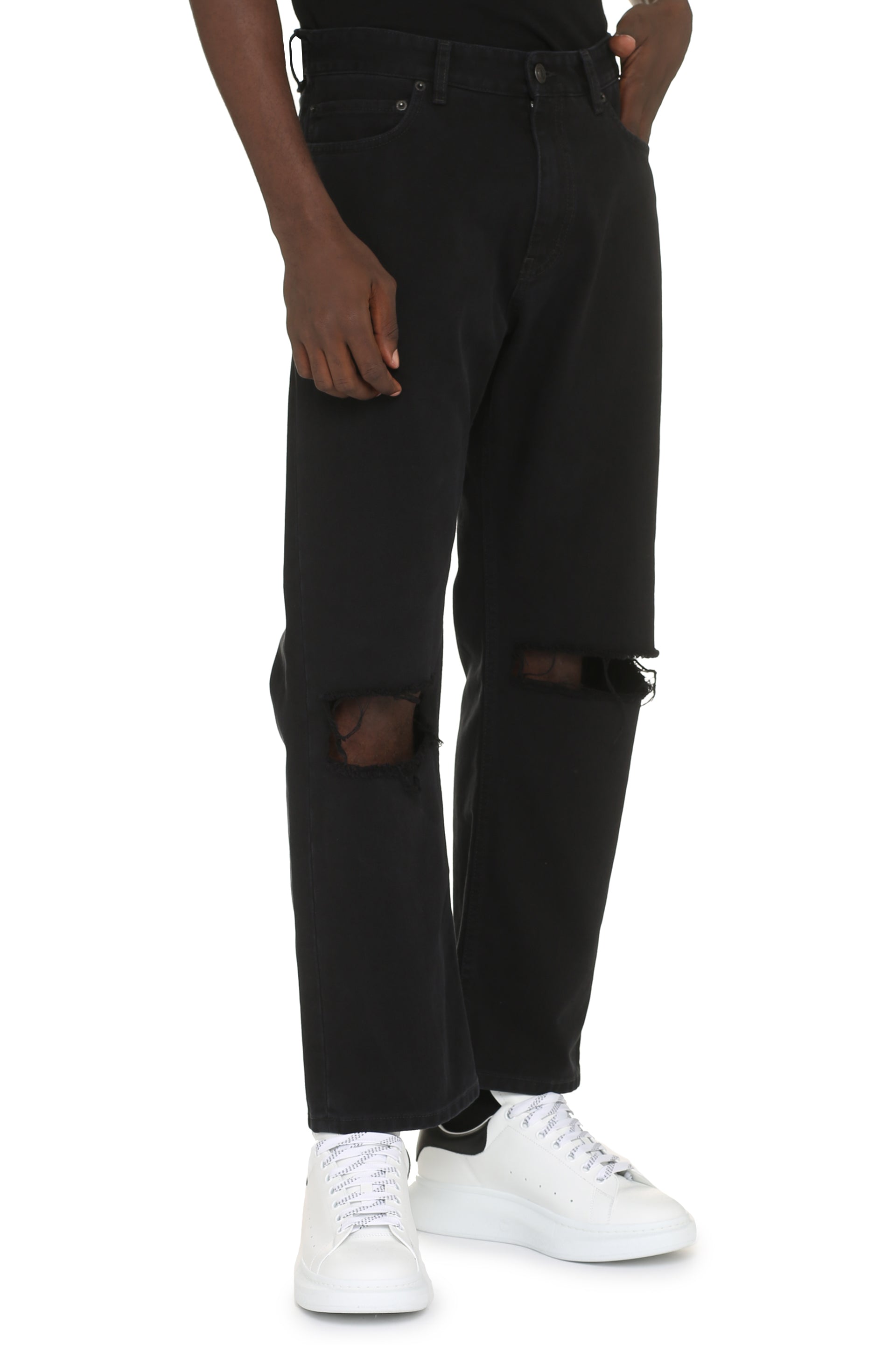 Balenciaga - 5-pocket straight-leg jeans black - The Corner