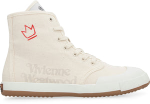 Animal Gym canvas high-top sneakers-1