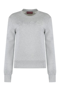 Cotton crew-neck sweatshirt