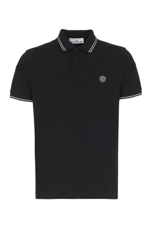 Cotton-piqué polo shirt-0