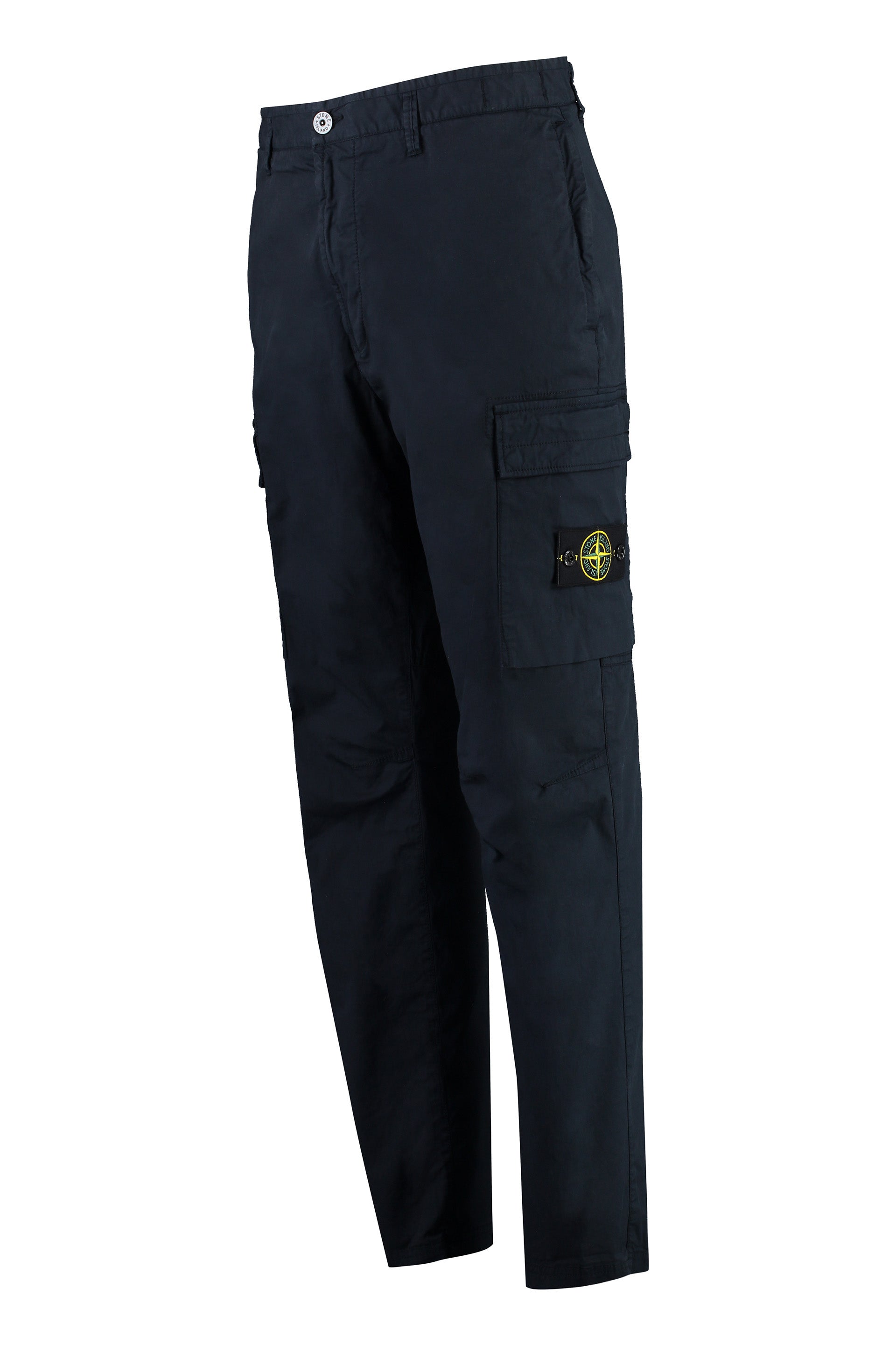 Stone Island - Cotton cargo-trousers blue - The Corner