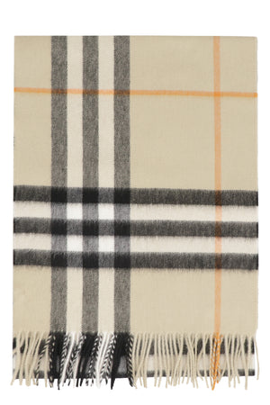 Checked cashmere scarf-1