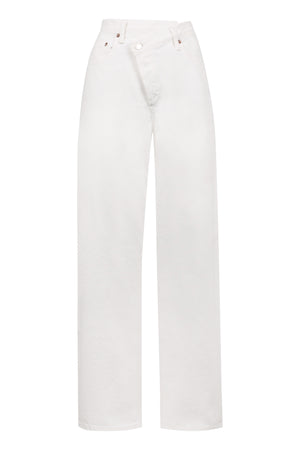 Criss Cross5-pocket straight-leg jeans-0