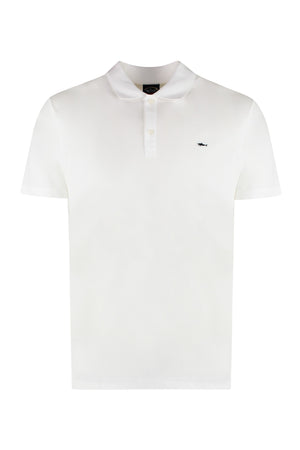 Cotton-piqué polo shirt-0