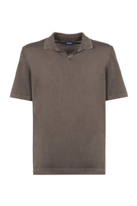Short sleeve cotton polo shirt