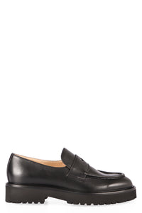 Leather loafers