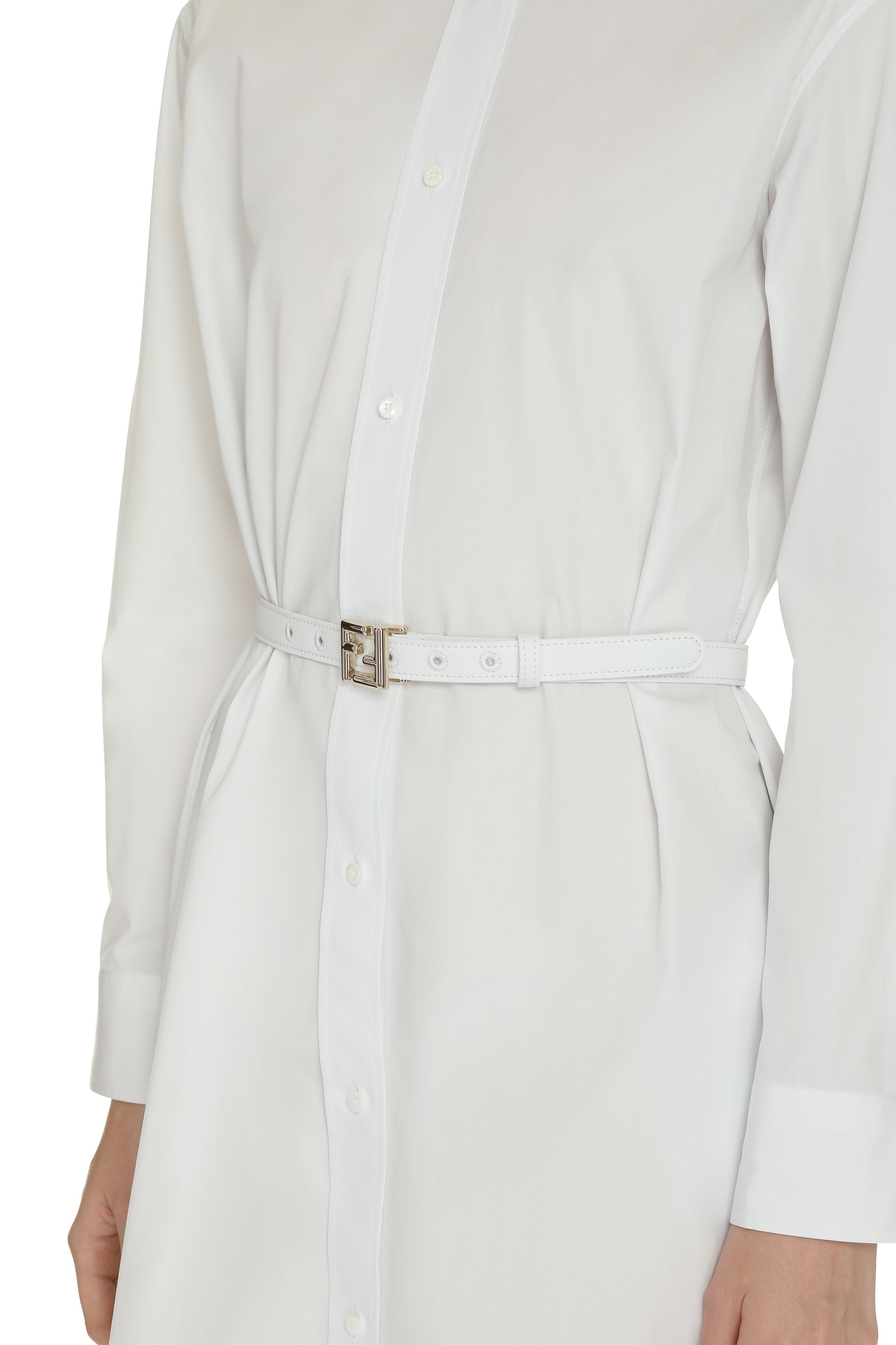 Fendi - Cotton shirtdress White - The Corner