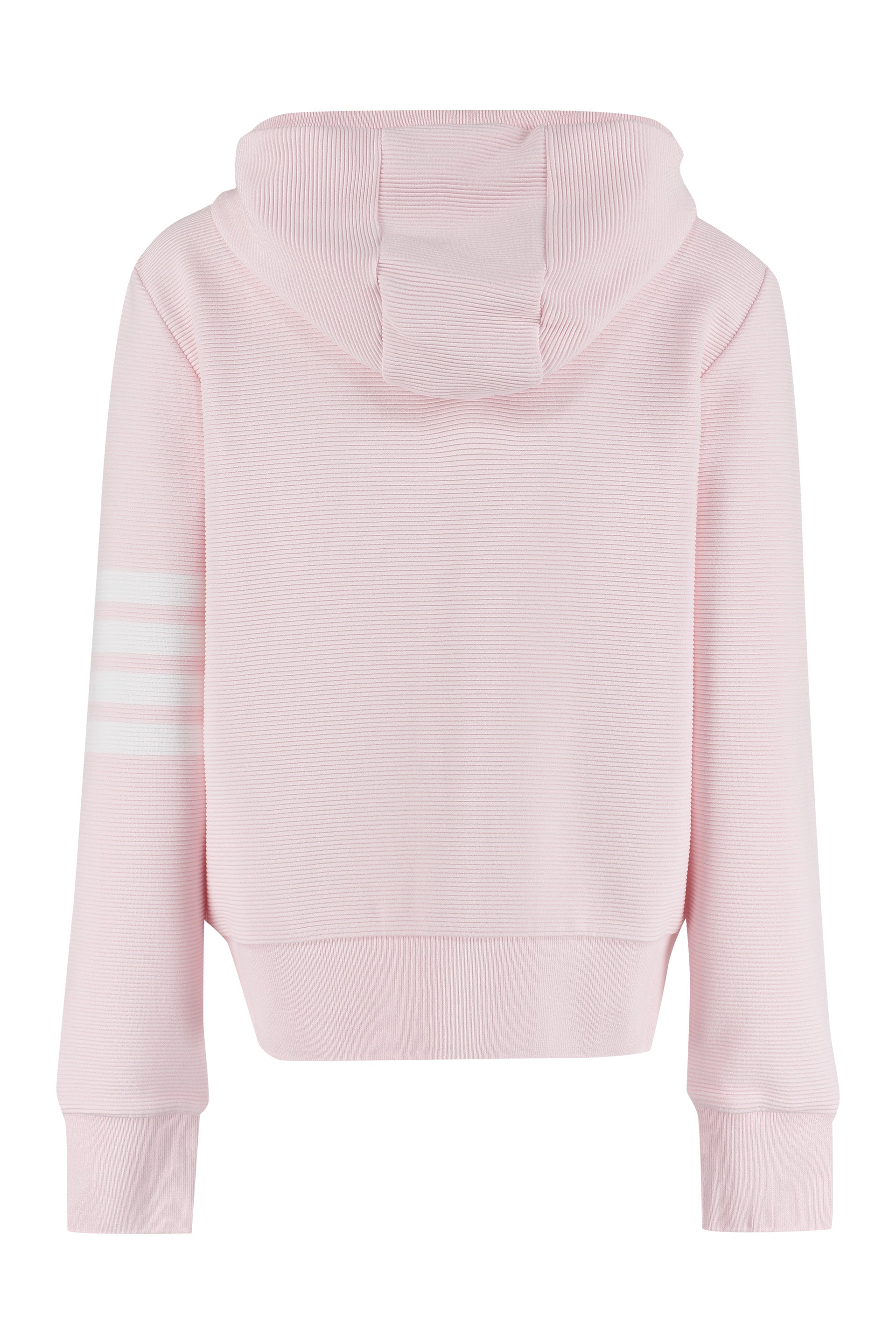 Thom Browne - Cotton full-zip sweatshirt Pink - The Corner