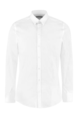 Classic Italian collar cotton shirt-0