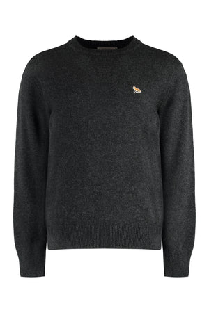 Crew-neck wool sweater-0