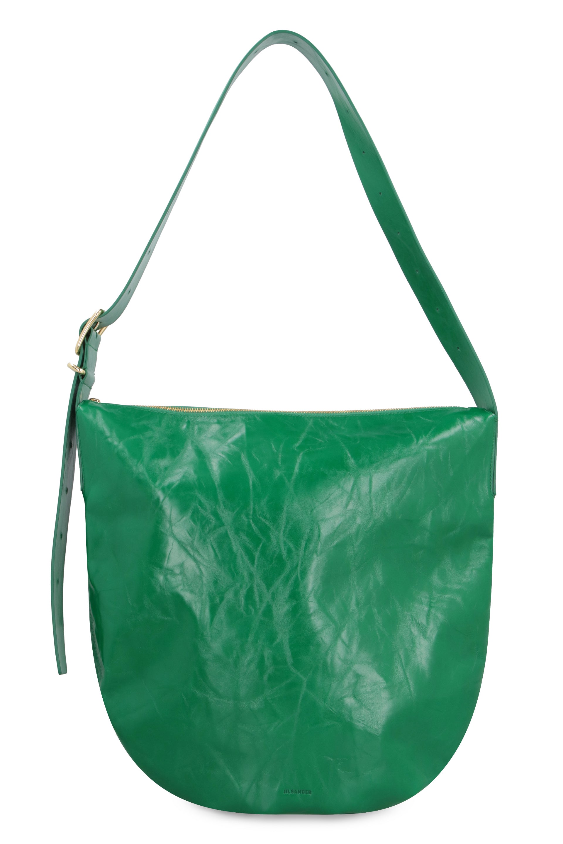 Jil Sander - Leather crossbody bag green - The Corner