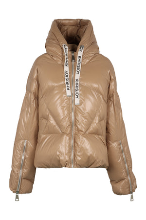 Khris Shiny hooded down jacket-0