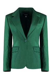 Lamine wool single-breasted blazer