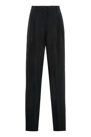 Latina high-waist crêpe trousers-0