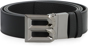 Reversible and adjustable leather belt-1