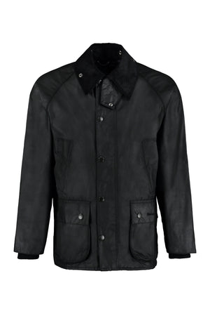 Bedale jacket in coated cotton-0