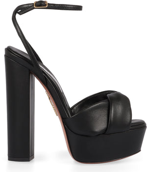 Olie Leather platform sandals-1