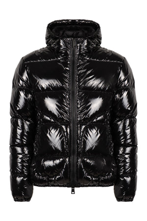 Techno-nylon down jacket-0