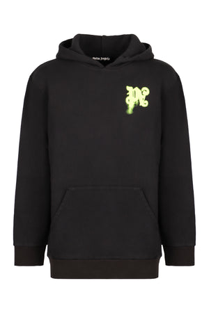 Logo cotton hoodie-0