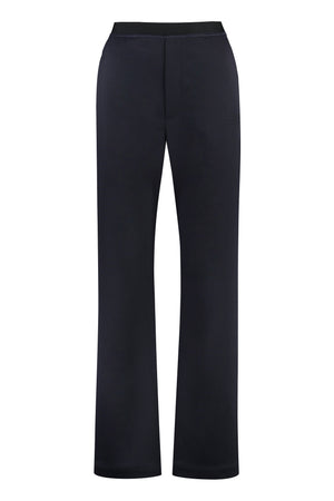 Wool blend trousers-0