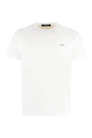 Cotton crew-neck T-shirt-0