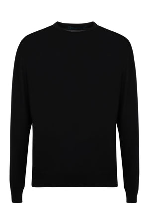 Crew-neck wool sweater-0