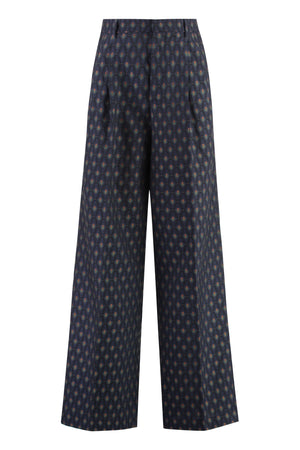 Jacquard trousers-0