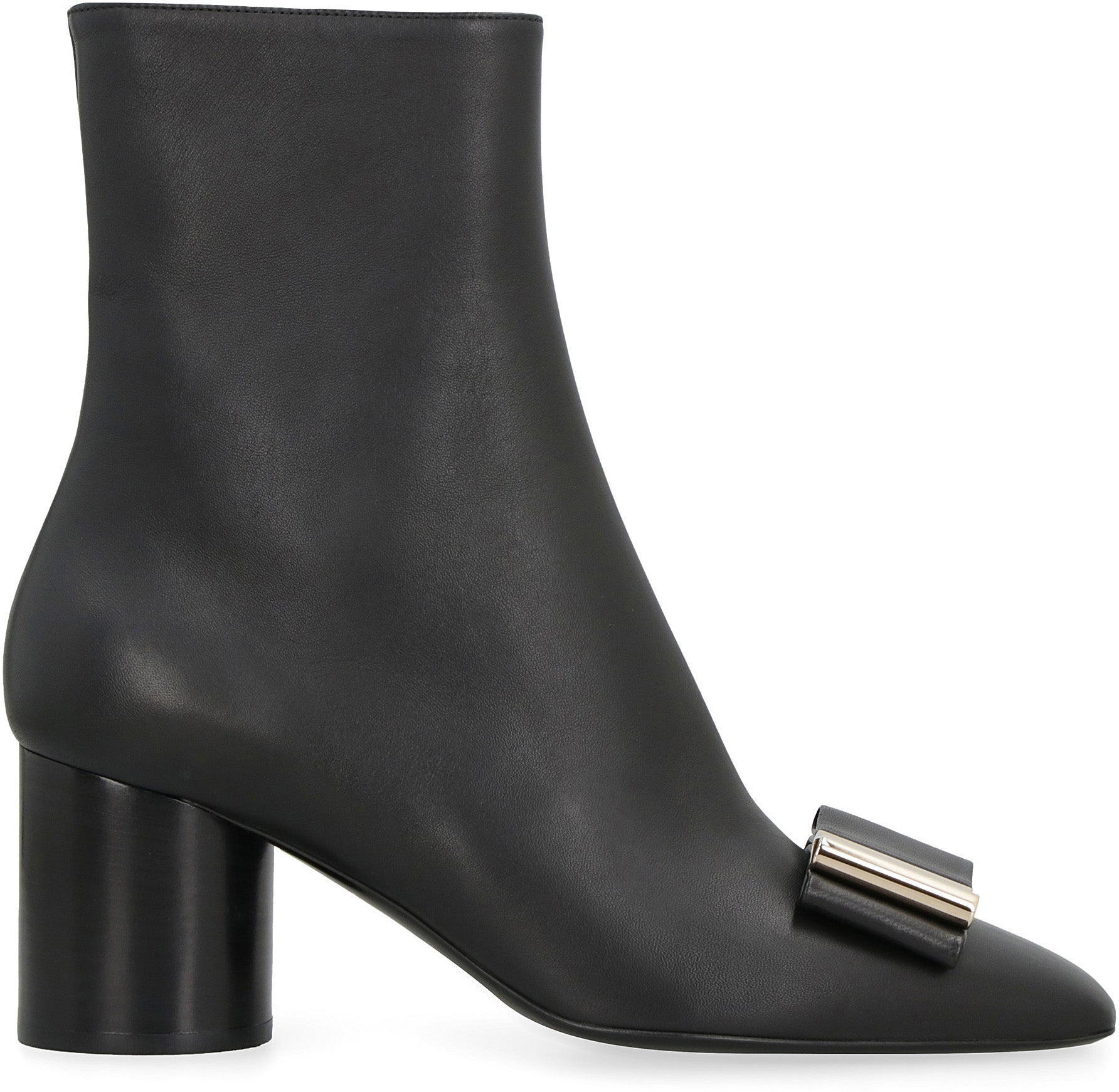 Ferragamo leather ankle boots - Black