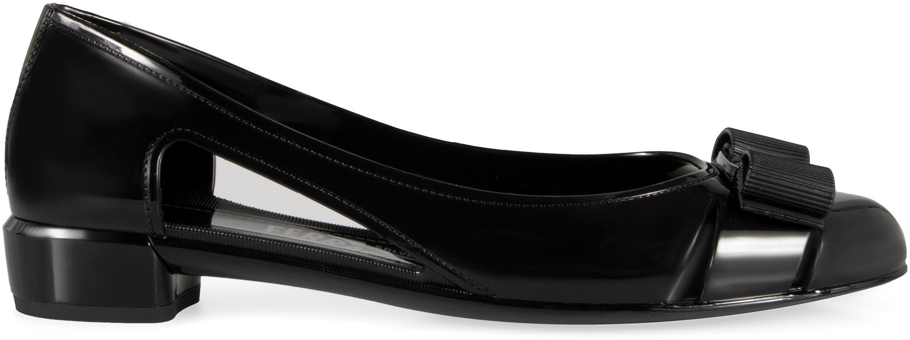 Ferragamo Vara bow ballerina shoes - Black