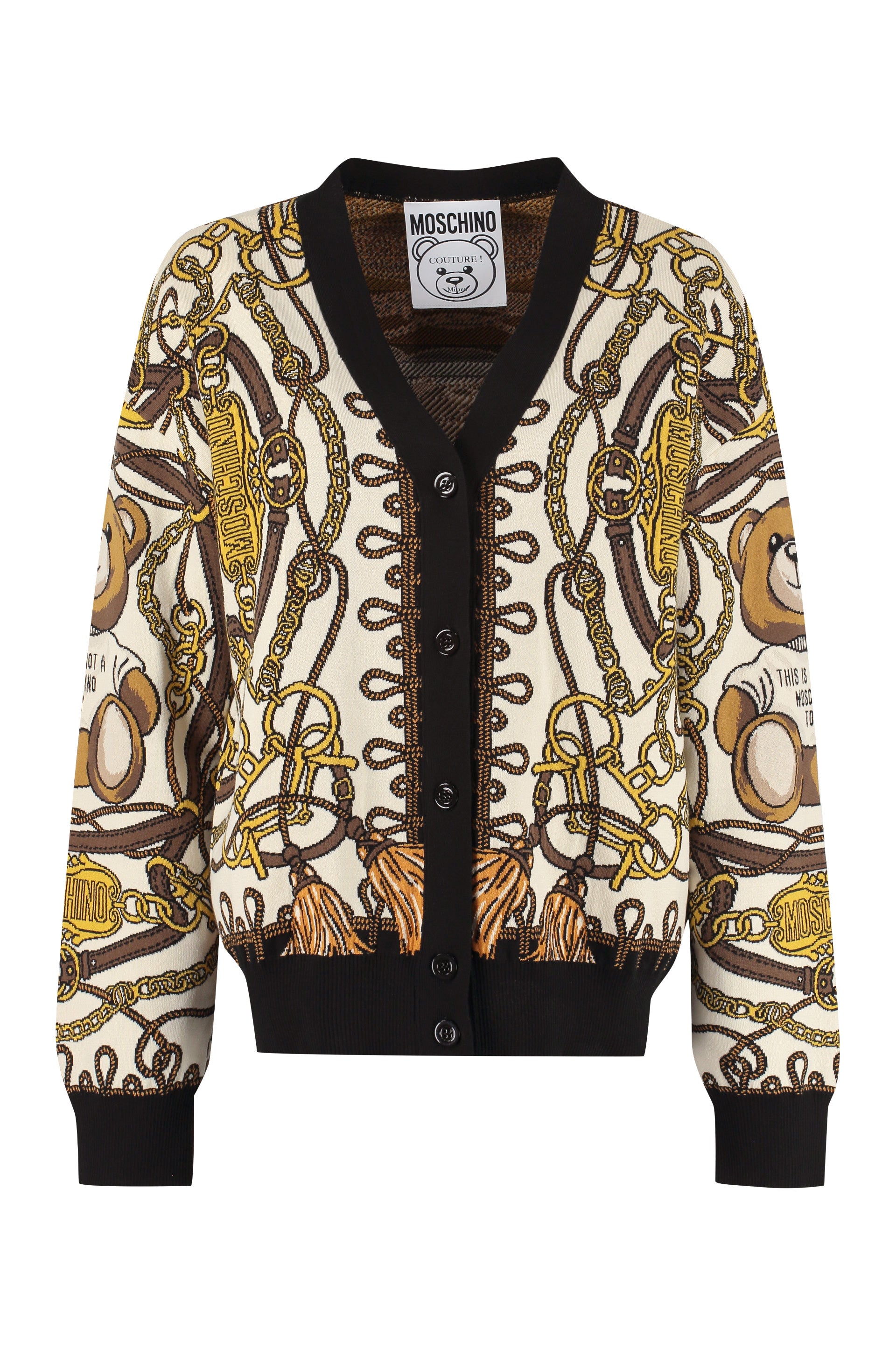 Jacquard Knit Cardigan Multicolor