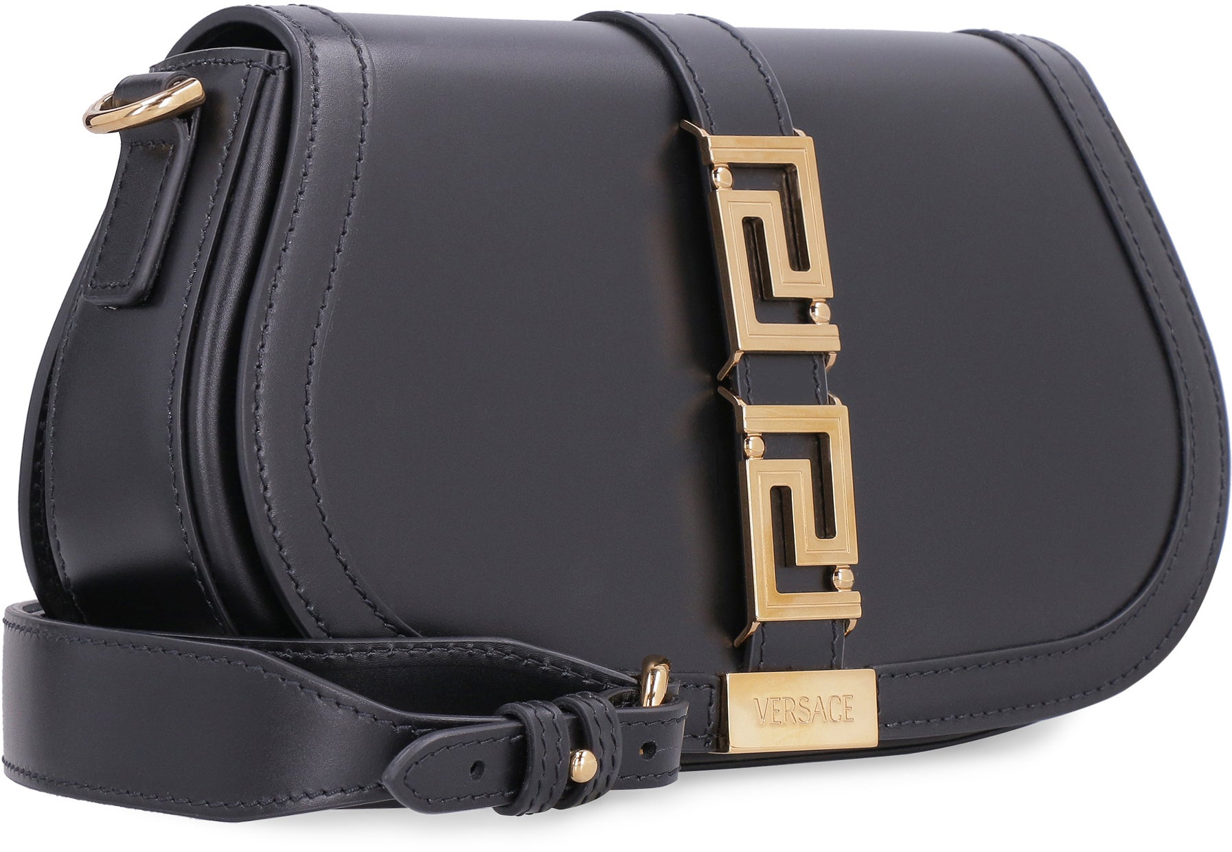 Versace One Shoulder Crossbody Bag in Black