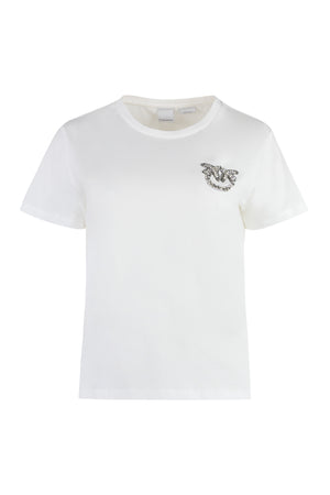 Nambrone decorative inserts crew-neck t-shirt-0