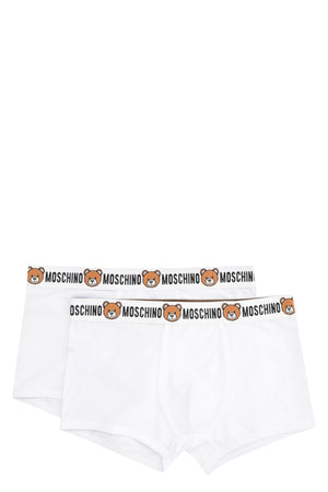 Women's White Boxer Briefs | FOXERS Logo Band